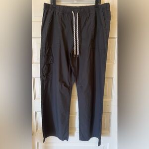 aerie Black Track Jogger Pants with Drawstring